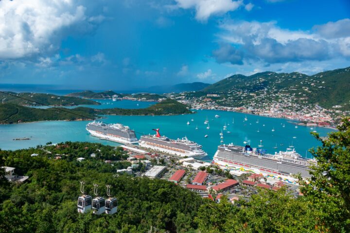 cruise ships in charlotte amalie