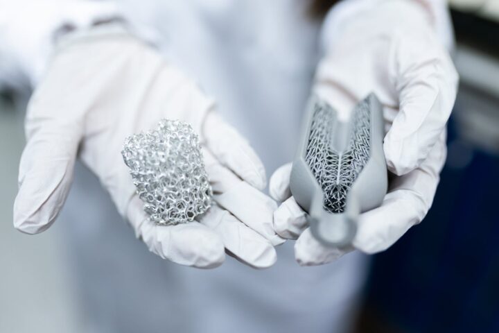 engineer holding clean energy battery