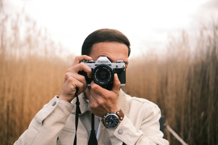 man with camera